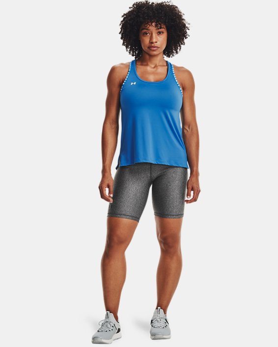 Women's HeatGear® Armour Bike Shorts, Gray, pdpMainDesktop image number 2